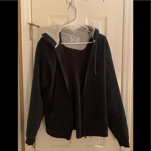 Champion men’s navy zip up hoodie non smoking home size medium